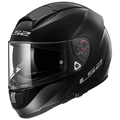 LS2 FF397 V-TECH HELMET SINGLE COLOR GLOSS BLACK