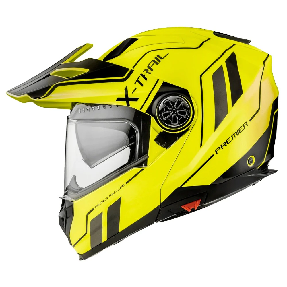 PREMIER XTRAIL EVO XT FLUO MODULAR HELMET YELLOW / BLACK