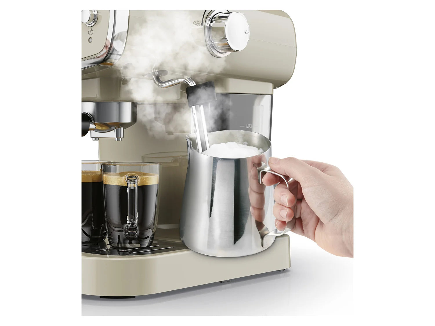 SILVERCREST KITCHEN TOOLS espresso machine SEML 1050 A1, 2-in-1, 1050 W