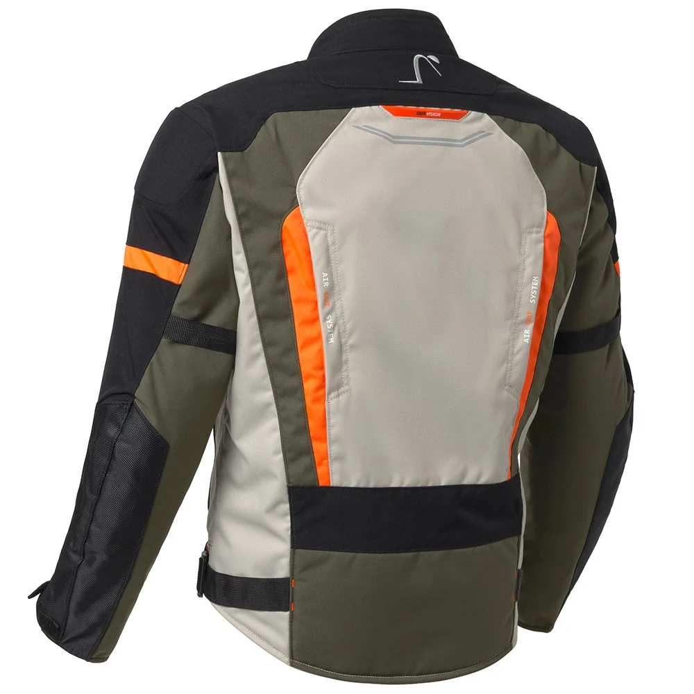 OUT DELTA JACKET - BEIGE / ORANGE